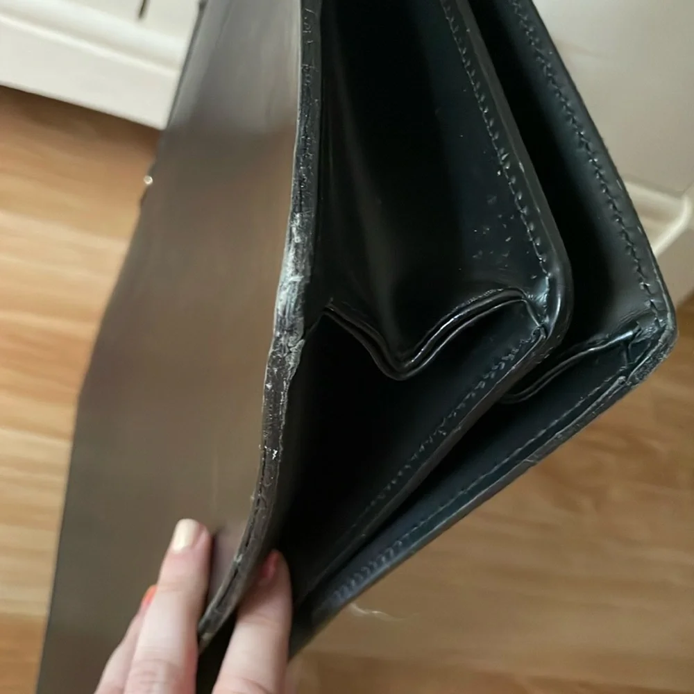 🚨LOUIS VUITTON🚨Black Epi Leather Serviette briefcase/business bag (minor wear)
